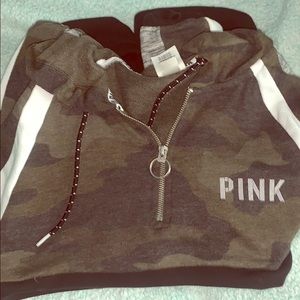 Camp pink brand hoodie